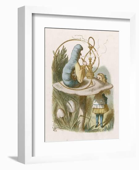 Alice and the Caterpillar-John Tenniel-Framed Photographic Print