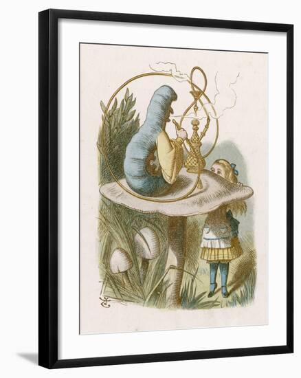 Alice and the Caterpillar-John Tenniel-Framed Photographic Print