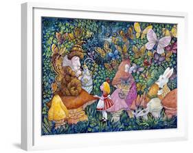 Alice and the Caterpiller-Bill Bell-Framed Giclee Print