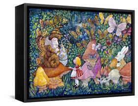 Alice and the Caterpiller-Bill Bell-Framed Stretched Canvas