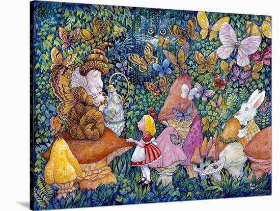 Alice and the Caterpiller-Bill Bell-Stretched Canvas