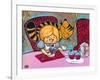 Alice and The Cheshire At Tea-Natasha Wescoat-Framed Giclee Print