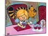 Alice and The Cheshire At Tea-Natasha Wescoat-Mounted Giclee Print