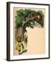 'Alice and the Cheshire Cat', 1889-John Tenniel-Framed Giclee Print