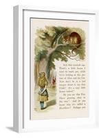 Alice and the Cheshire Cat-John Tenniel-Framed Photographic Print