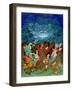 Alice and the Cheshire Cat-Bill Bell-Framed Giclee Print