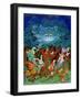 Alice and the Cheshire Cat-Bill Bell-Framed Giclee Print