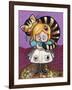 Alice and The Cheshire Cat-Natasha Wescoat-Framed Giclee Print