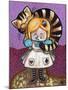 Alice and The Cheshire Cat-Natasha Wescoat-Mounted Giclee Print