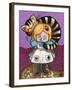 Alice and The Cheshire Cat-Natasha Wescoat-Framed Giclee Print