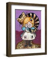 Alice and The Cheshire Cat-Natasha Wescoat-Framed Giclee Print