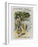 Alice and the Cheshire Cat-John Tenniel-Framed Giclee Print