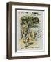 Alice and the Cheshire Cat-John Tenniel-Framed Giclee Print