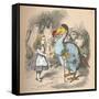 'Alice and the Dodo', 1889-John Tenniel-Framed Stretched Canvas