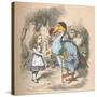 'Alice and the Dodo', 1889-John Tenniel-Stretched Canvas