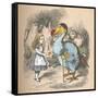 'Alice and the Dodo', 1889-John Tenniel-Framed Stretched Canvas