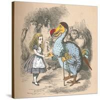 'Alice and the Dodo', 1889-John Tenniel-Stretched Canvas