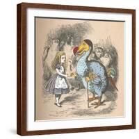 'Alice and the Dodo', 1889-John Tenniel-Framed Giclee Print
