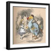 'Alice and the Dodo', 1889-John Tenniel-Framed Giclee Print