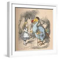 'Alice and the Dodo', 1889-John Tenniel-Framed Giclee Print