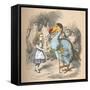 'Alice and the Dodo', 1889-John Tenniel-Framed Stretched Canvas