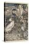 Alice and the Dodo-Arthur Rackham-Stretched Canvas