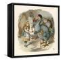 Alice and the Dodo-John Tenniel-Framed Stretched Canvas