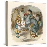 Alice and the Dodo-John Tenniel-Stretched Canvas