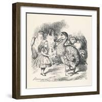 Alice and the Dodo-John Tenniel-Framed Art Print