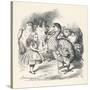 Alice and the Dodo-John Tenniel-Stretched Canvas