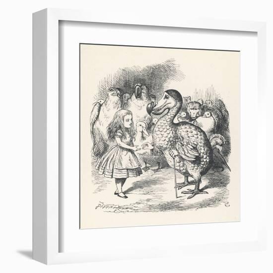 Alice and the Dodo-John Tenniel-Framed Art Print