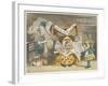 Alice and the Duchess in the Kitchen with the Duchess Who is Holding a Baby-John Tenniel-Framed Art Print