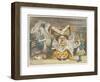 Alice and the Duchess in the Kitchen with the Duchess Who is Holding a Baby-John Tenniel-Framed Art Print