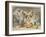 Alice and the Duchess in the Kitchen with the Duchess Who is Holding a Baby-John Tenniel-Framed Art Print