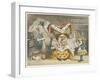 Alice and the Duchess in the Kitchen with the Duchess Who is Holding a Baby-John Tenniel-Framed Art Print