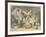 Alice and the Duchess in the Kitchen with the Duchess Who is Holding a Baby-John Tenniel-Framed Art Print