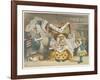 Alice and the Duchess in the Kitchen with the Duchess Who is Holding a Baby-John Tenniel-Framed Art Print