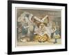 Alice and the Duchess in the Kitchen with the Duchess Who is Holding a Baby-John Tenniel-Framed Art Print
