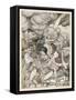 Alice and the Duchess-Arthur Rackham-Framed Stretched Canvas