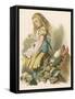 Alice and the Jury-John Tenniel-Framed Stretched Canvas