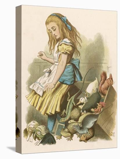 Alice and the Jury-John Tenniel-Stretched Canvas