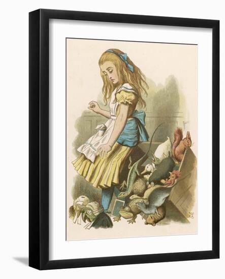 Alice and the Jury-John Tenniel-Framed Photographic Print