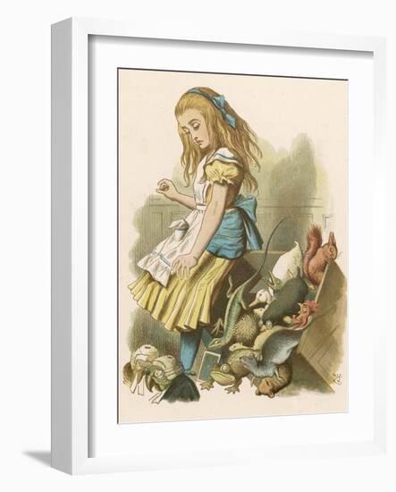 Alice and the Jury-John Tenniel-Framed Photographic Print