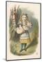 Alice and the Pig Alice Carrying a Baby Pig-John Tenniel-Mounted Photographic Print