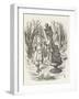 Alice and the Red Queen-John Tenniel-Framed Photographic Print