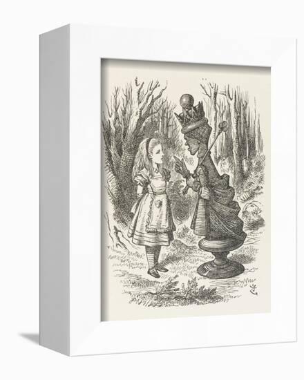 Alice and the Red Queen-John Tenniel-Framed Photographic Print