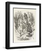 Alice and the Red Queen-John Tenniel-Framed Photographic Print