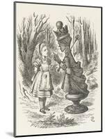Alice and the Red Queen-John Tenniel-Mounted Photographic Print