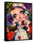 Alice and The Talking Garden-Natasha Wescoat-Framed Stretched Canvas