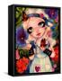 Alice and The Talking Garden-Natasha Wescoat-Framed Stretched Canvas